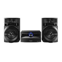 Minicomponente Panasonic AKX110PSK 300W, bluetooth, puerto USB, lector de CD, woofer 13 cm, negro