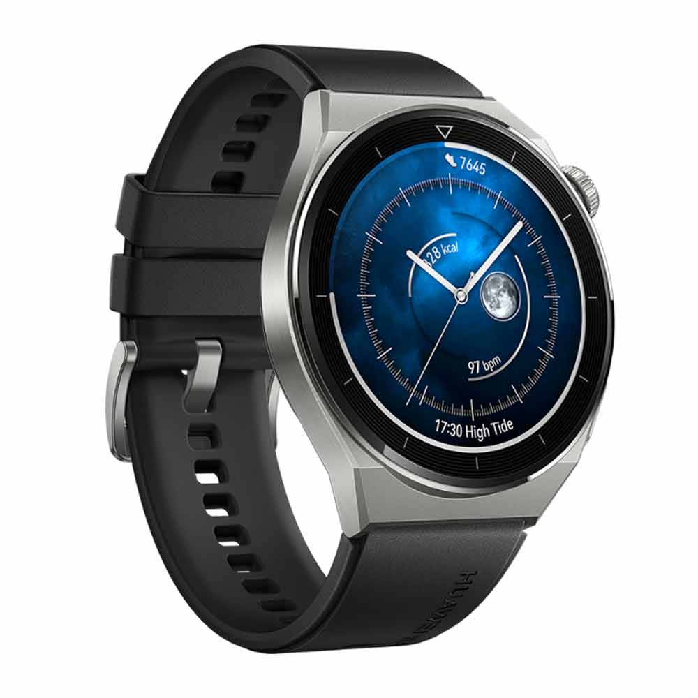 Imagen 2 del producto Smartwatch Huawei GT3 Pro Titanium resistente al agua 5ATM, máx. 14 días, 100 modos deportivos, 1.43"", negro