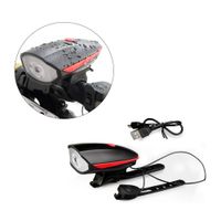 Luz delantera Xclusive 250 lúmenes, resistente al agua IPX5, 3 modos de luz, recargable, rojo