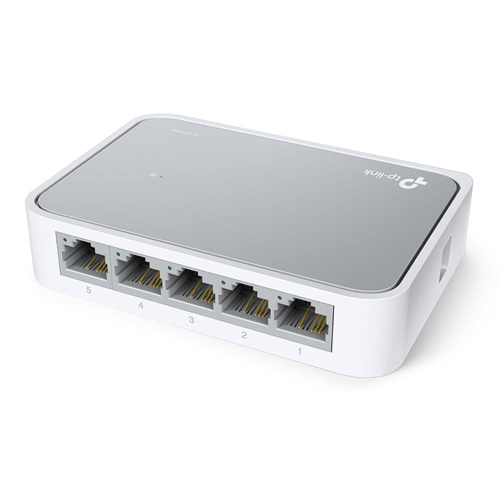 Switch conmutador Tp Link ethernet, 5 puertos megabits 10/100 mbps