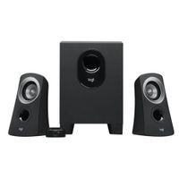 Parlante para Pc Logitech Z313 con subwoofer, 25W, 2.1, 220V, conexión 3.5mm, negro