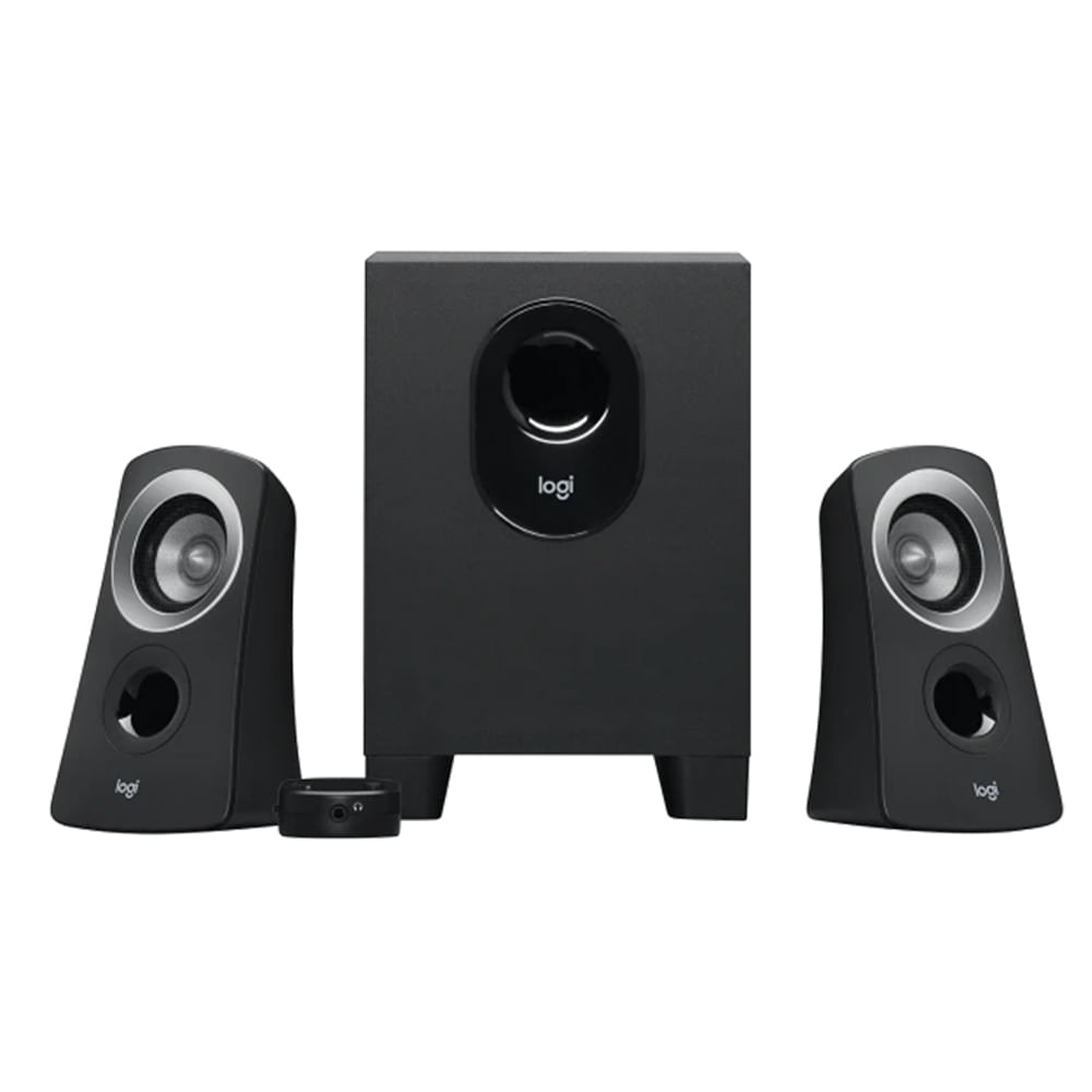 Parlante para Pc Logitech Z313 con subwoofer, 25W, 2.1, 220V, conexión 3.5mm, negro