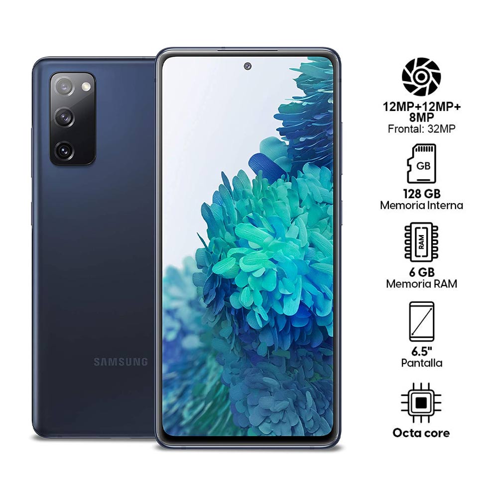 Imagen 2 del producto Celular Samsung Galaxy S20 FE 5G, 128GB, 6GB RAM, cámara trasera 12MP y frontal 32MP, 6.5"", Octa Core, azul