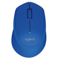 Mouse inalámbrico Logitech M280 nano receptor, 1000 dpi, 3 botones, usa pila, azul