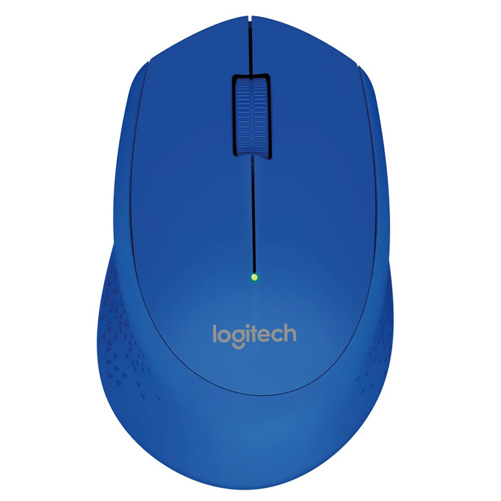 Mouse inalámbrico Logitech M280 nano receptor, 1000 dpi, 3 botones, usa pila, azul