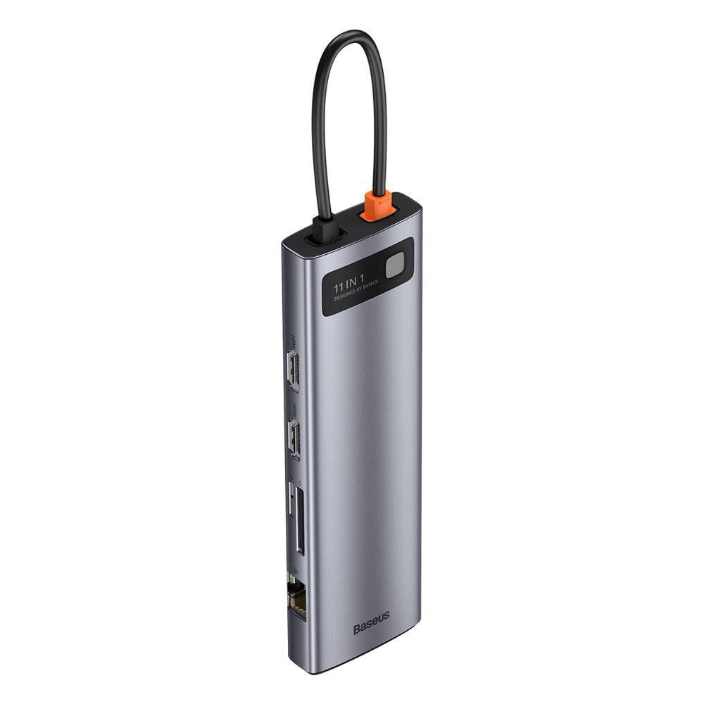Imagen 2 del producto Hub Baseus USB-C 11 puertos 3 USB 3.0, 2 HDMI, USB-C PD, SD, TF, RJ45, VGA y Jack 3.5 mm