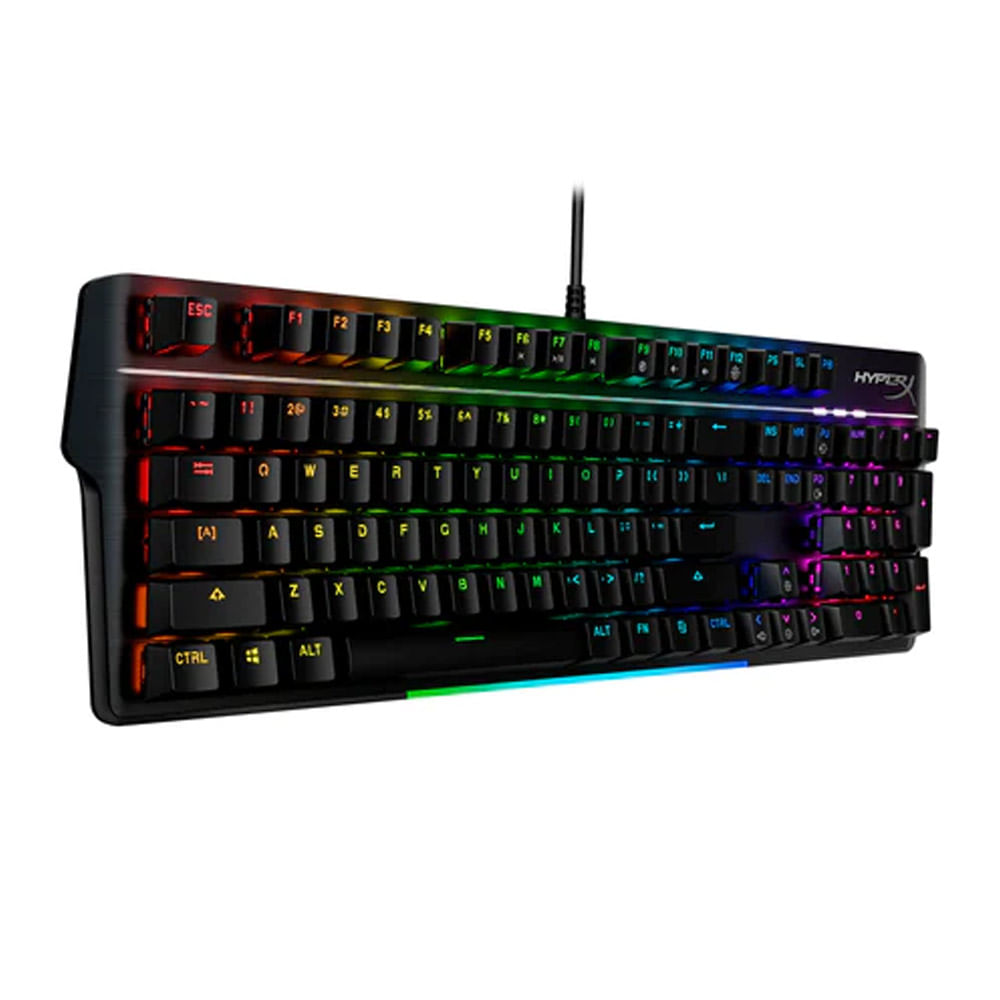 Imagen 2 del producto Teclado gamer alámbrico Hyperx Alloy MKW100, conexión USB, mecánico, RGB, negro