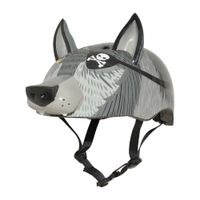 Casco para niño Raskullz Lobo Marino sistema acolchado, 9 salidas, gris
