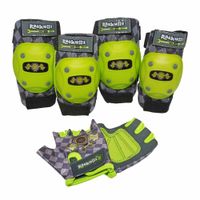 Set de protección infantil Raskullz 2 coderas + 2 rodilleras + guantes