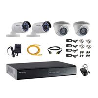 Kit de cámaras de seguridad Hikvision 4 cámaras, 720P + DVR + cable HDMI