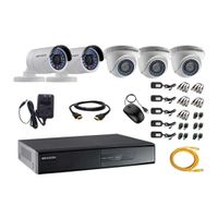 Kit de cámaras de seguridad Hikvision 5 cámaras, 720P, visión nocturna + DVR + cable HDMI