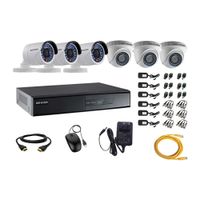 Kit de cámaras de seguridad Hikvision 6 cámaras, 1080P + DVR + cable HDMI