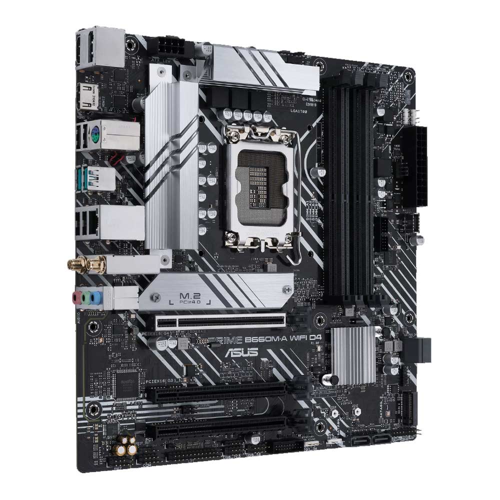 Imagen 1 del producto Placa Madre ASUS Prime B660M-A WIFI D4, DDR4, LGA1700, Micro ATX