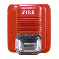 Sirena strobo Opalux GL-14N LED, 90DB, 76 flash por minuto,  12 - 24V, rojo