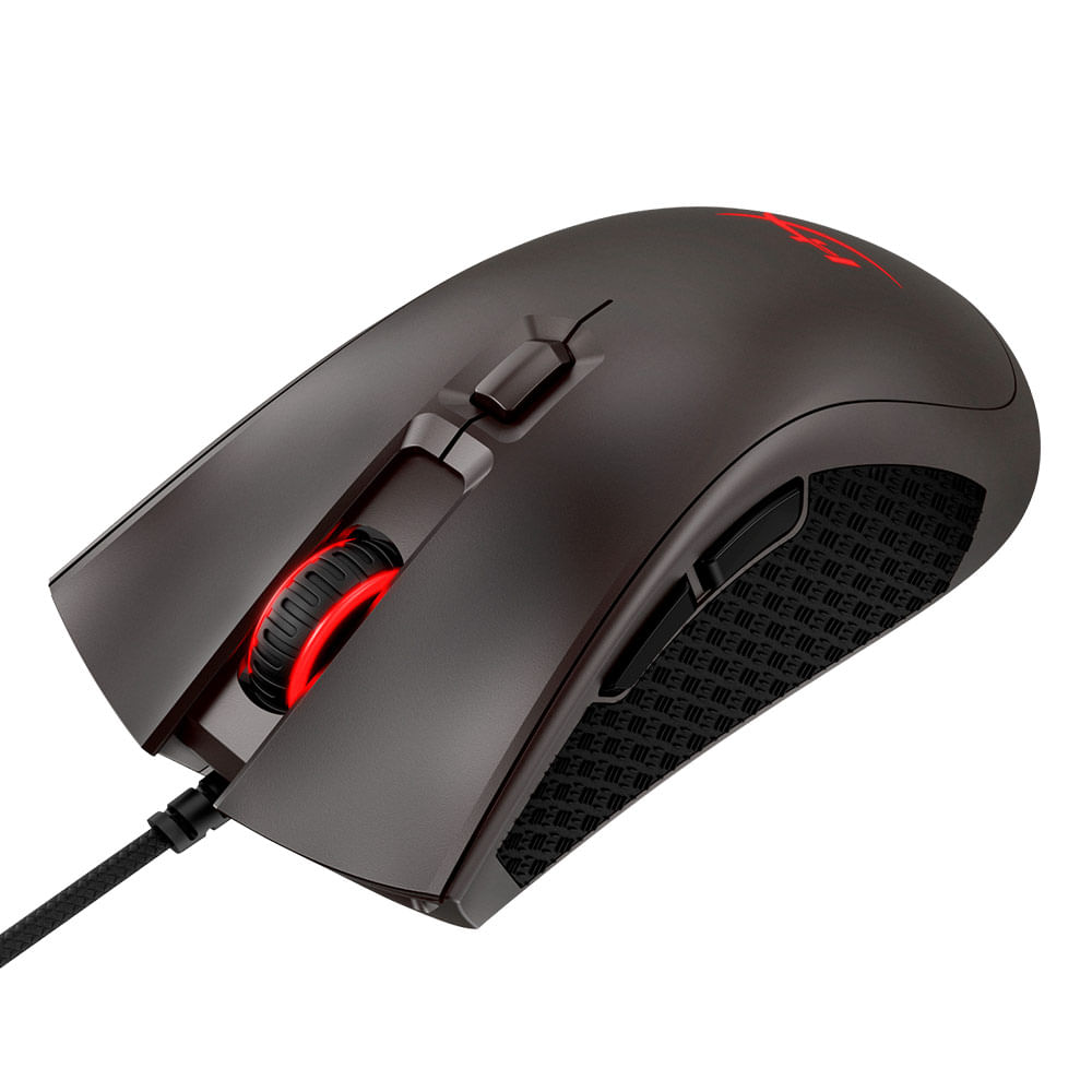 Imagen 2 del producto Mouse gamer alámbrico Hyperx Pulsefire Pro, usb, 1600 dpi, 6 botones, luces RGB, negro