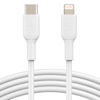 Cable lightning a USB Tipo-C Belkin, TPE, 1m, certificación MFI, blanco