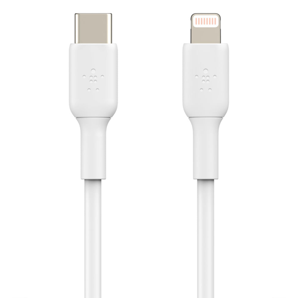 Imagen 2 del producto Cable lightning a USB Tipo-C Belkin, TPE, 1m, certificación MFI, blanco