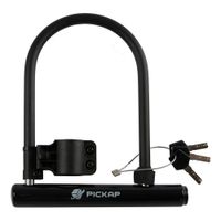 Candado en U Pickap Spark Lock , capa protectora a prueba de agua, negro