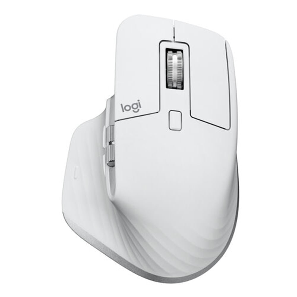 Mouse inalámbrico Logitech MX Master 3S bluetooth, 8000 dpi, 7 botones, recargable, blanco