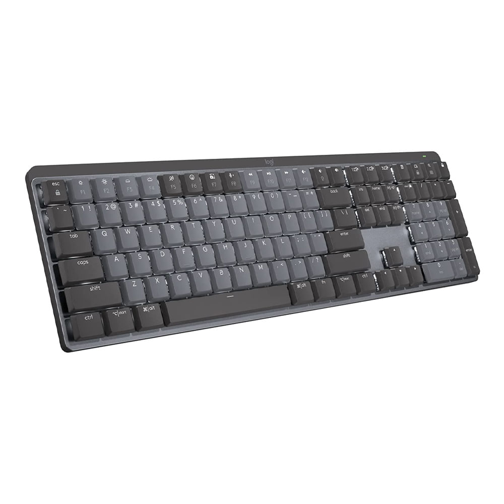 Imagen 2 del producto Teclado inalámbrico Logitech MX Mechanical, receptor usb/bluetooth, recargable, negro