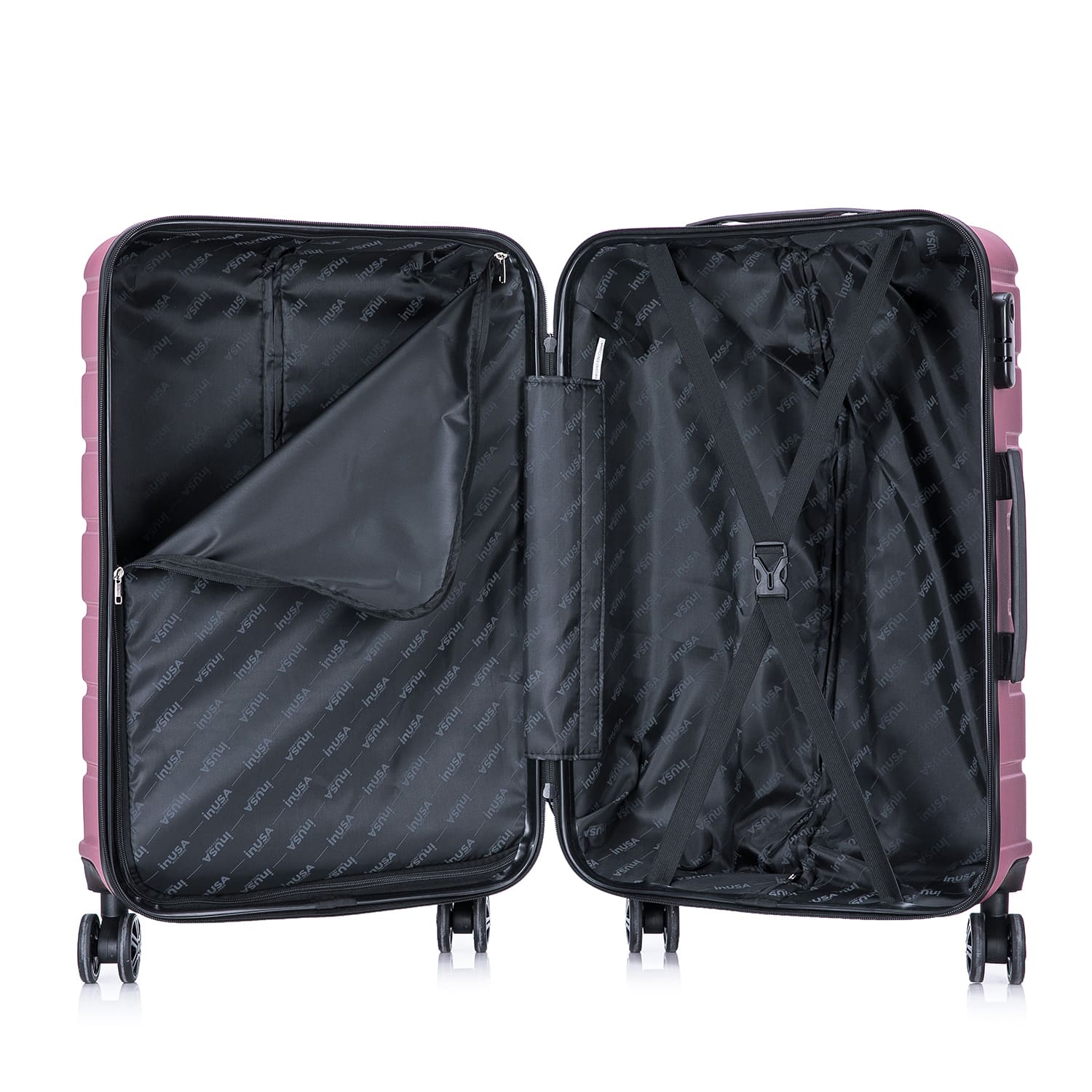 Imagen 2 del producto Maleta de bodega Inusa Trend 71cm, ABS resistente, 23kg, 4 ruedas 360°, cerradura combinación, ligera y elegante, rosado