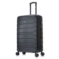 Maleta de bodega Inusa Trend 71cm, ABS resistente, 23kg, 4 ruedas 360°, cerradura combinación, ligera y elegante, negro