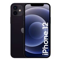 iPhone 12 128GB, 4GB RAM, cámara trasera 12MP y frontal 12MP, 6.1"", A14 Bionic, negro