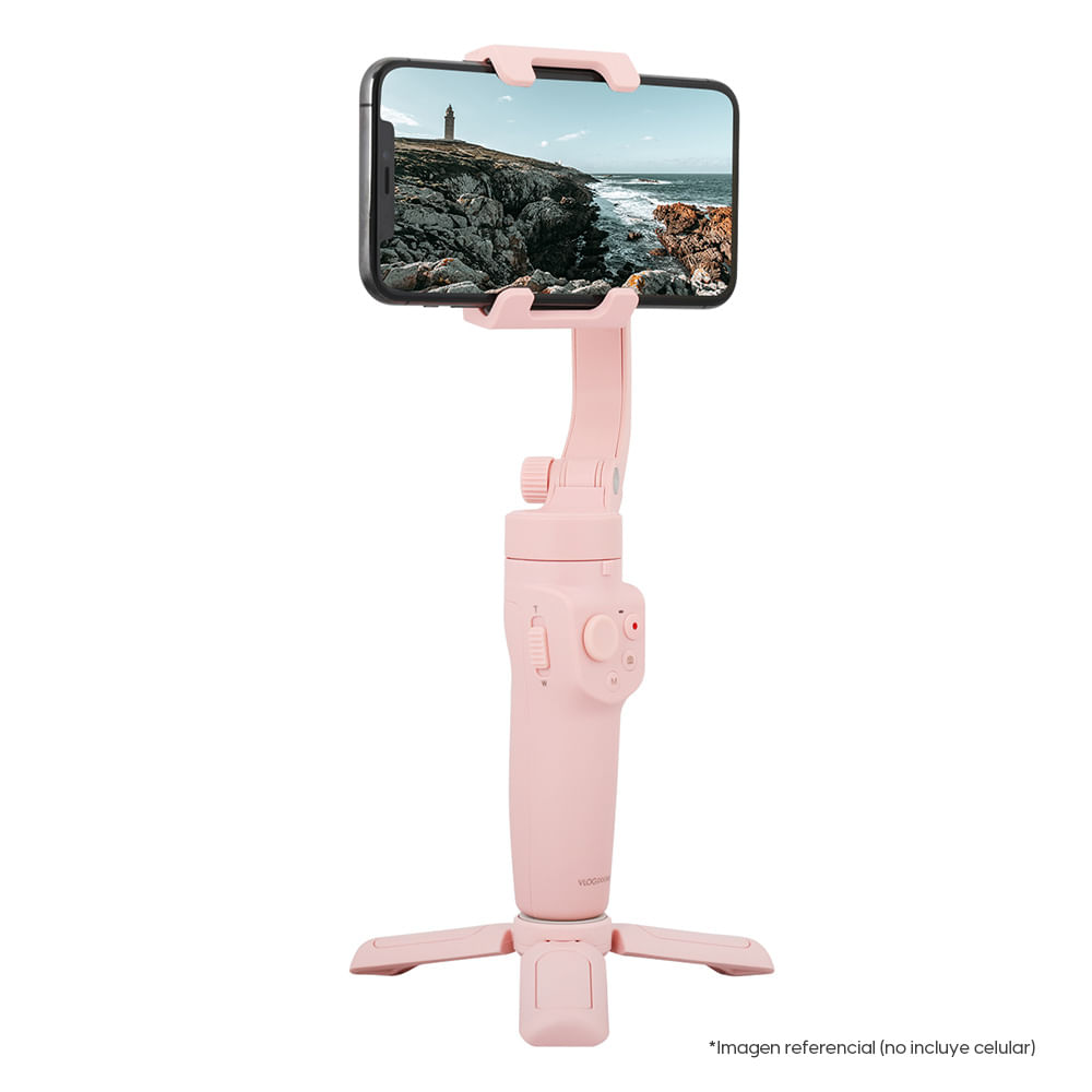 Imagen 2 del producto Estabilizador para celular FeiyuTech de 3 ejes, color rosado