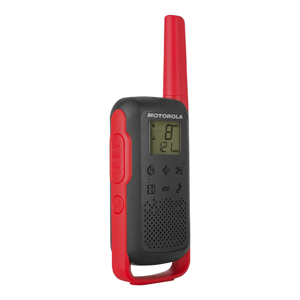 Imagen 2 del producto Radio FRS Motorola Talkabout T210PE paquete x2, 14 canales, alcance 32 km, apróx. 18 horas, negro y rojo