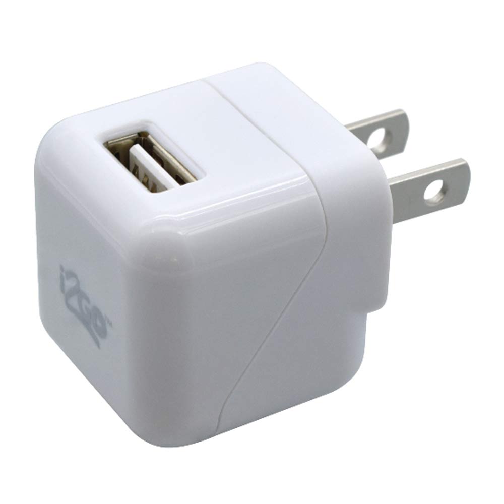 Cargador de pared i2Go 1 entrada usb, 1.0 A, para iOS y android, blanco