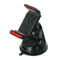 Soporte de celular para auto Coolbox GMobile clip 3 en 1, para tablero/aire acondicionado/parabrisas, negro