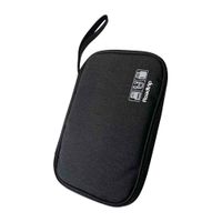 Estuche organizador Roadtrip para cables y accesorios, poliéster, negro