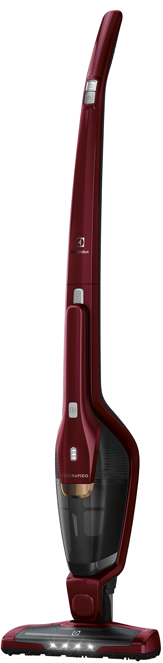 Aspiradora inalámbrica Electrolux Ergorapido ERG23N,  1500mAh, 0,45L de capacidad, guinda