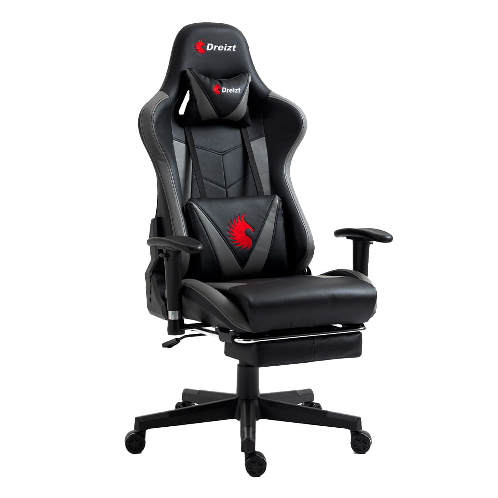 Silla gamer Dreizt Apolo Series Pro alta calidad, máx. 150 kg, inclinación 180°, plomo