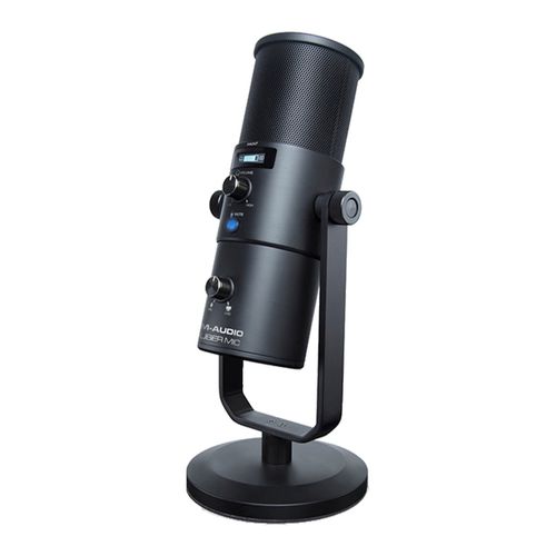 Micrófono de condensador M-Audio Uber Mic, múltiples patrones, conexión usb, color negro