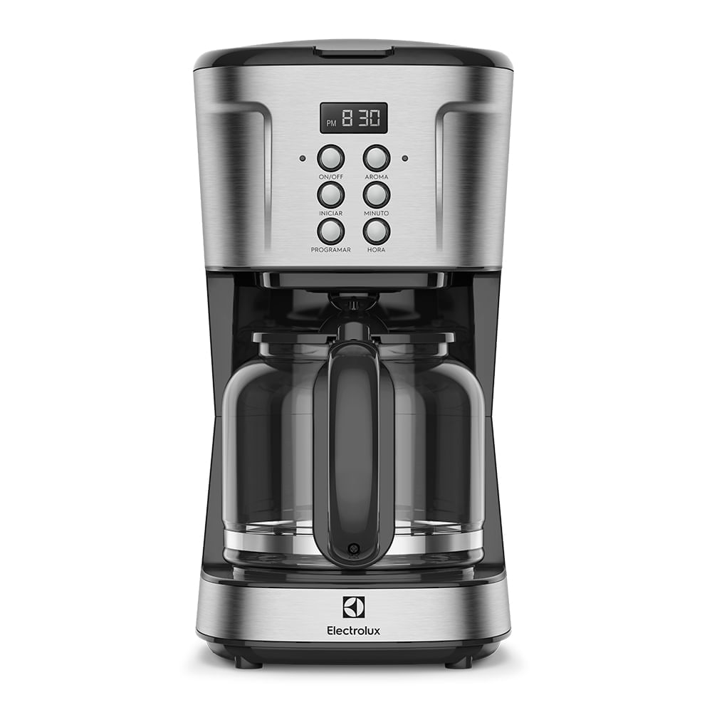 Cafetera eléctrica programable Electrolux Experience ECM30 900w, capacidad 38 tazas, plateado
