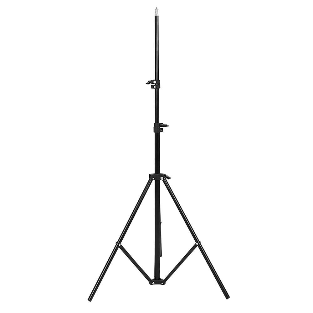 Parante para luces Jetion altura máxima 190 cm, estructura de hierro resistente, ideal para fotografía, video, estudio o eventos, negro