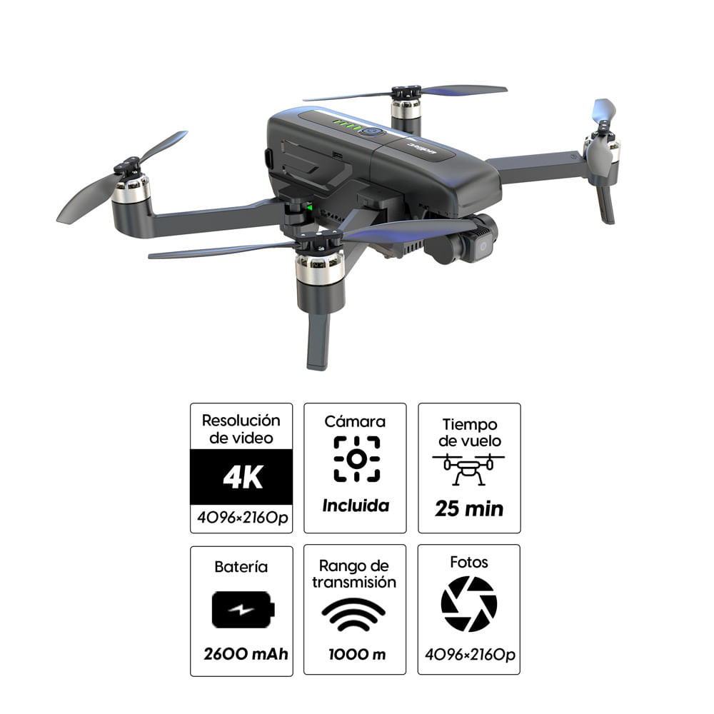 Imagen 2 del producto Drone Urdic U38S 4K, vuelo 25 min