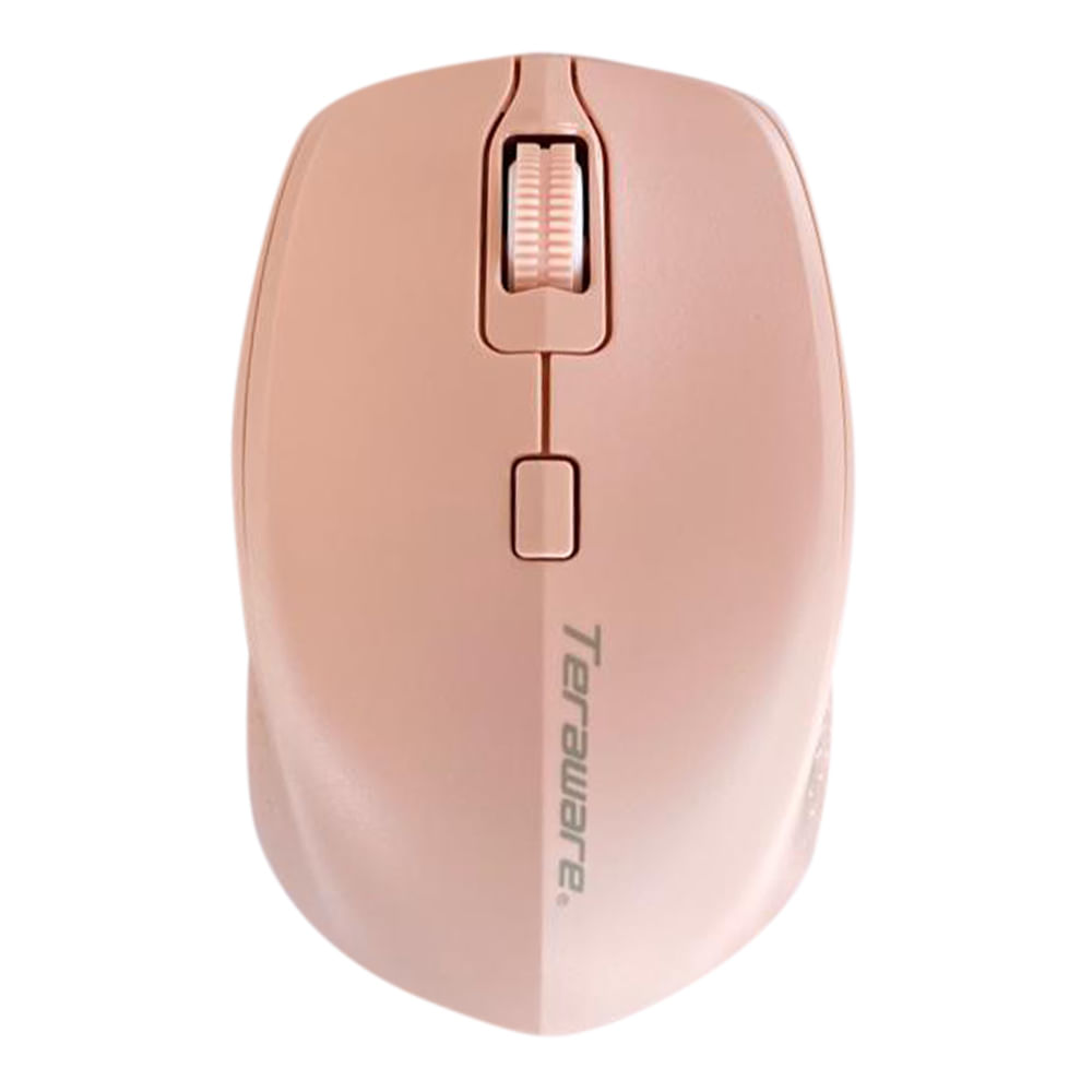 Mouse inalámbrico Coolbox Teraware M31X, receptor usb, 1600 dpi, 4 botones, usa pilas, rosado