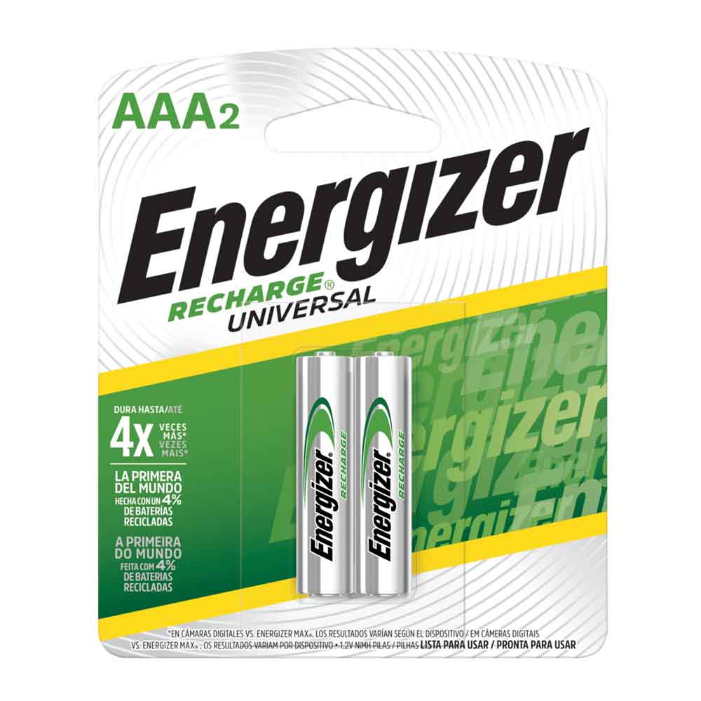 Pilas recargables Energizer AAA x2