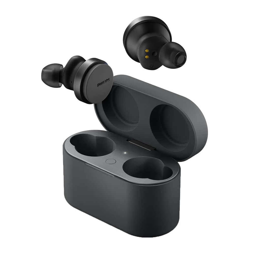 Audífonos bluetooth True Wireless Philips TAT8506 cancelación de ruido, resistente al agua IPX4, duración máx. 27 horas con estuche de carga, negro