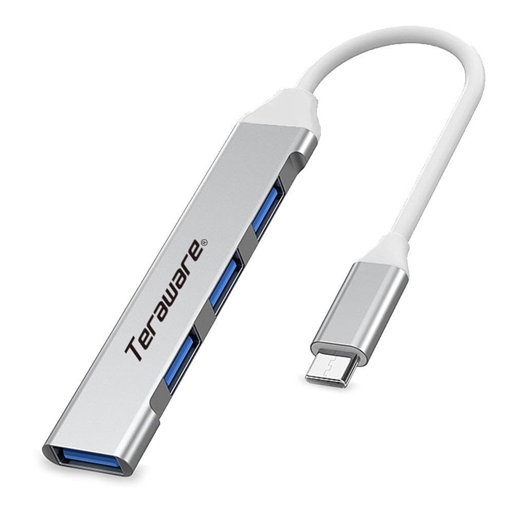 Imagen 2 del producto Hub Coolbox Teraware USB 4 puertos, 3 USB 2.0 y 1 USB 3.0