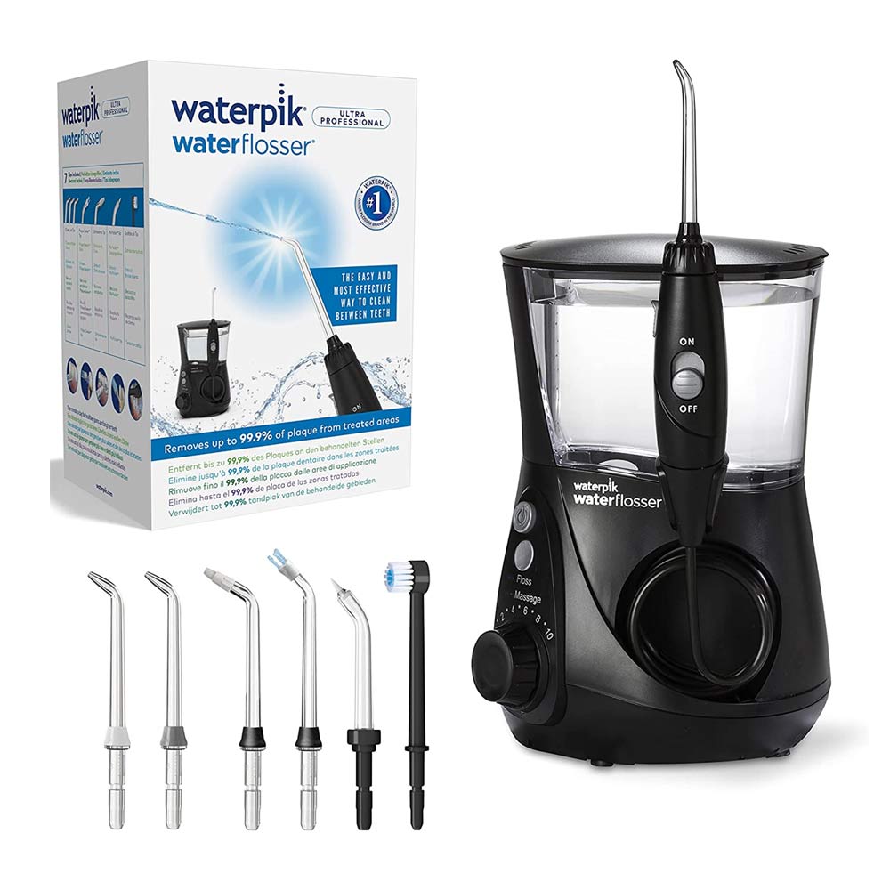 Imagen 2 del producto Irrigador bucal eléctrico Waterpik WP-662 10 posiciones, 7 boquillas, negro