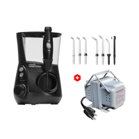 Irrigador bucal eléctrico Waterpik WP-662 10 posiciones, 7 boquillas + Transformador Hurricane TC-100 100w, 220-110V, toma universal