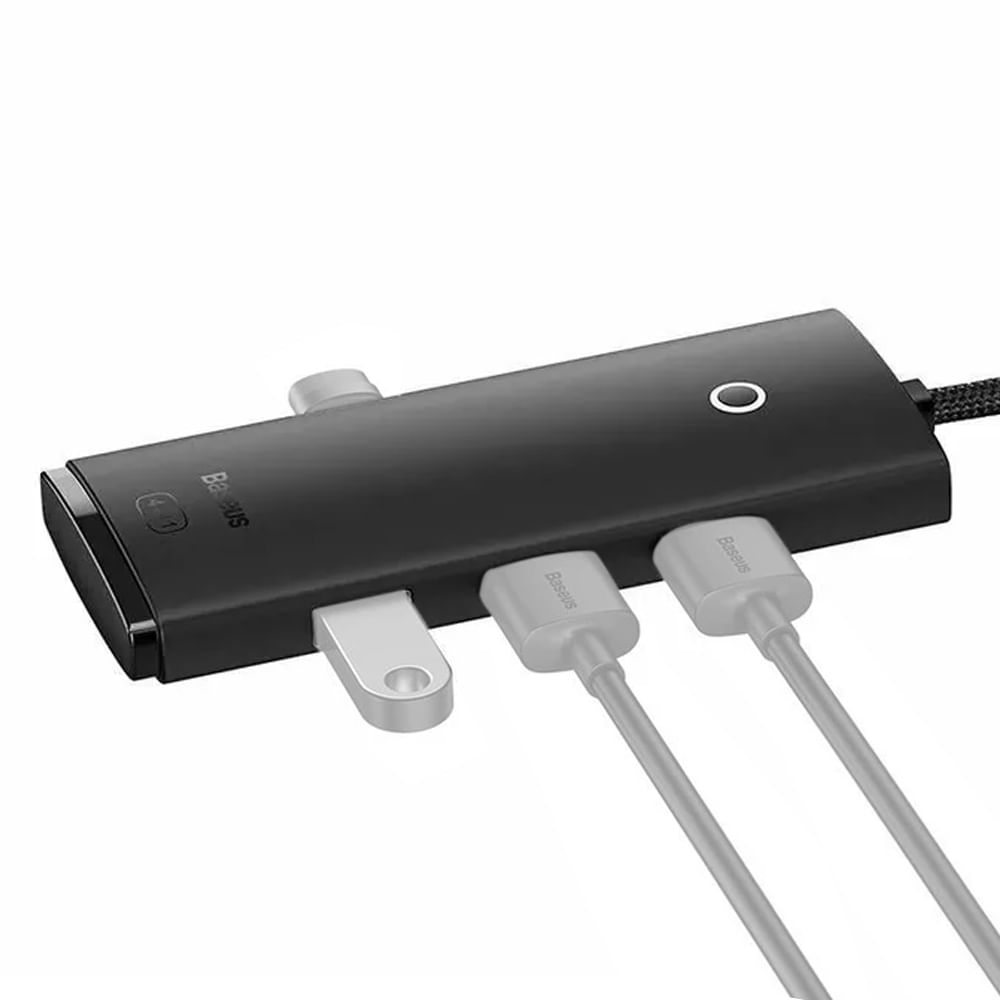 Hub Baseus conector USB con puertos USB 3.0 x4/USB Tipo-C x1