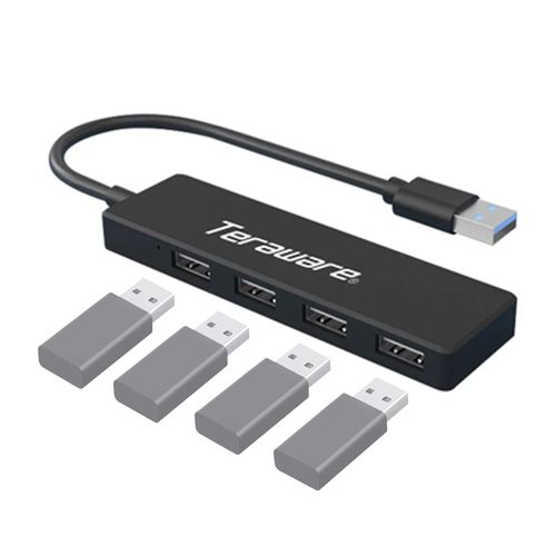 Hub Coolbox Teraware conector USB con puertos USB 2.0 x3/USB 3.0 x1