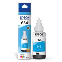 Tinta Epson T664220 cyan rinde hasta 6500 páginas