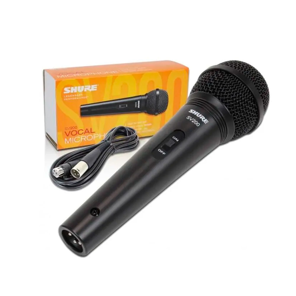 Imagen 2 del producto Microfono Shure SV200, cable de 4.5 metros, negro