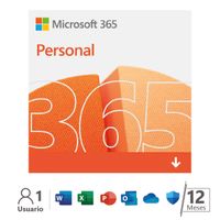 Licencia digital Microsoft Office 365 Personal, 1 usuario, compatible con Windows y macOS, 1 año