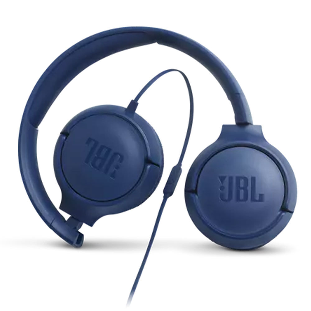 Imagen 2 del producto Audífonos on ear con micrófono JBL T500 almohadillas acolchadas, control de música y llamadas, azul